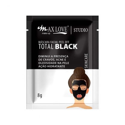 Máscara Facial Peel Off Total Black Max Love