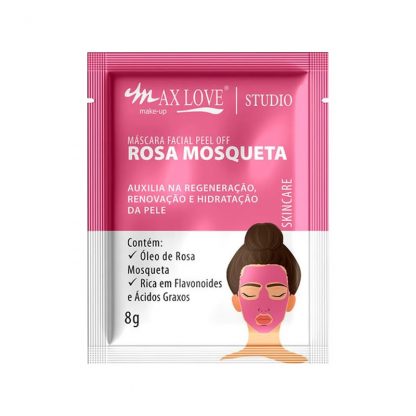 Máscara Facial Peel Off Rosa Mosqueta 8g Max Love