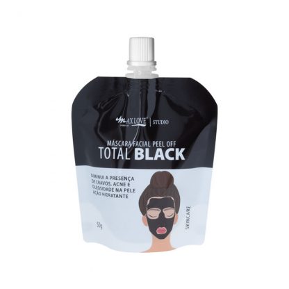 Máscara Facial Peel Off Total Black 50g Max Love