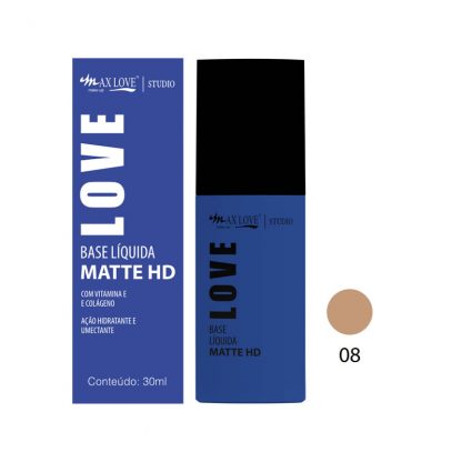 Base Líquida Matte HD Cor 08 Max Love