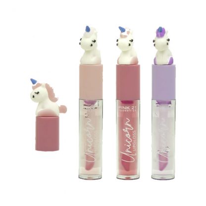 Lip Gloss Mágico Unicorn Pink 21 CS-3561 Kit