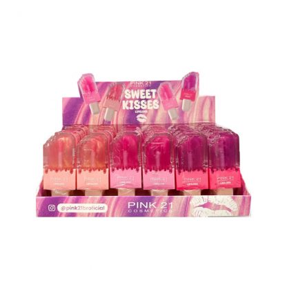 Sweet Kisses Lip Gloss Pink 21 CS-3690 Atacado