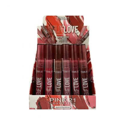 Batom Líquido Matte Self Love Cor B Pink 21 CS-3711-B Atacado