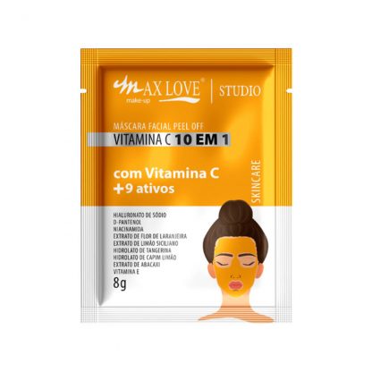 Máscara Facial Peel Off Vitamina C 10em1 Max Love