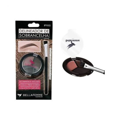 Kit Delineador de Sobrancelha Bella Femme BF-10022