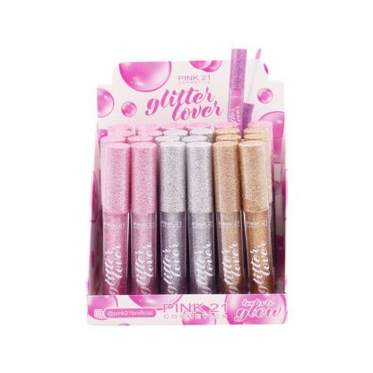 Lip Gloss Glitter Lover Pink 21 CS-3648 Atacado