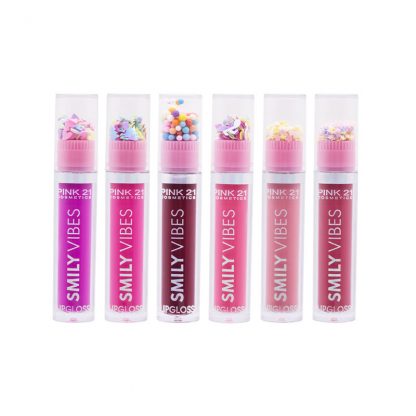 Lip Gloss Smily Vibes Cor B Pink 21 CS-3099-B Kit