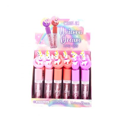 Lip Gloss Unicorn Dream Pink 21 CS-3747 Atacado