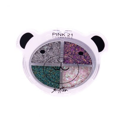 Paleta de Glitter Ursinho Cor 3 Pink 21 CS-4055-B-3