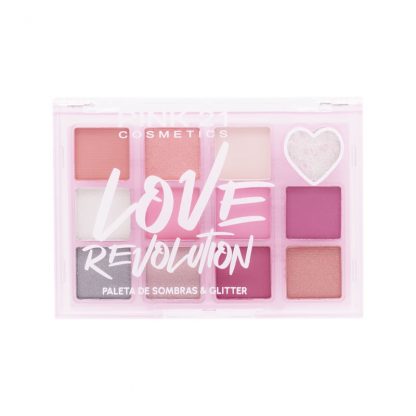 Paleta de Sombras Love Revolution Cor 1 Pink 21 CS-4288-1