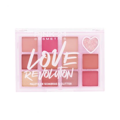 Paleta de Sombras Love Revolution Cor 3 Pink 21 CS-4288-3