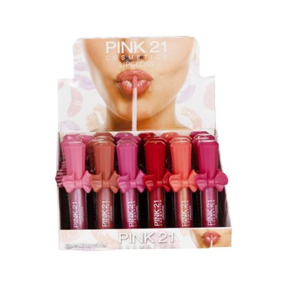 Lip Gloss Glitter Shine Pink 21 CS-3684 Atacado
