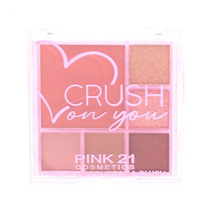 Paleta de Sombras & Blush Crush On You Cor 4 Pink 21 CS-4323-4