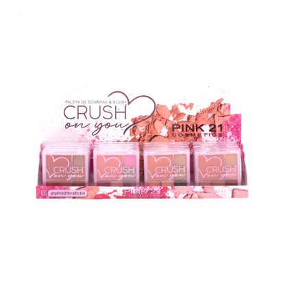 Paleta de Sombras & Blush Crush On You Pink 21 CS-4323 Atacado