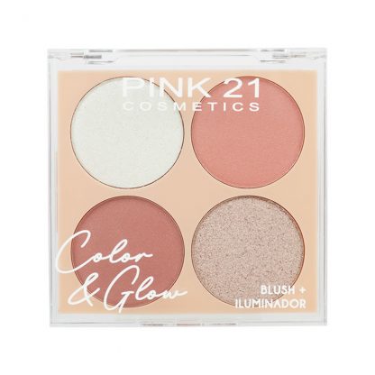 Blush e Iluminador Color & Glow Cor 3 Pink 21 CS-4327-3