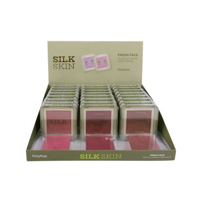 Fresh Face Cream Blush Silk Skin Grupo 1 Ruby Rose HB-F1000-G1 Atacado