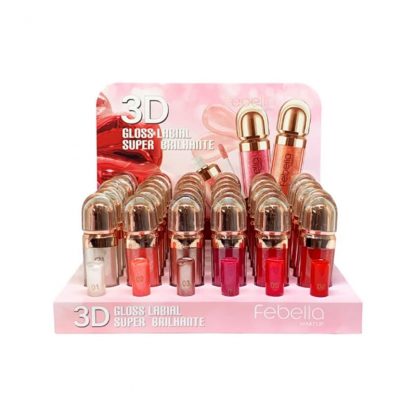 Gloss Labial 3D Super Brilhante Grupo A Febella LG-40514-A Atacado