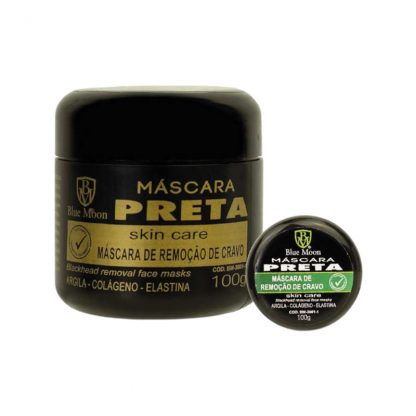 Máscara Facial Preta Blue Moon BM-302