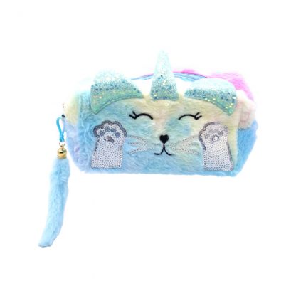 Necessaire Gato Pelúcia Pink 21 HB-87374-2